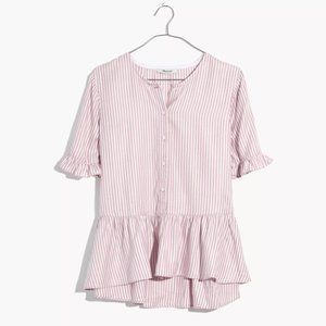 Madewell - Studio Ruffle-Hem Top - SIZE S WORN ONCE